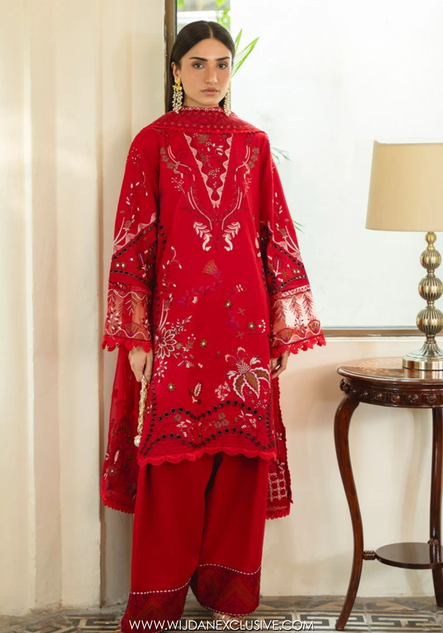 Izel by Marjjan | Unstitched Karandi Embroidered Collection - 2026 (MSK-05-A)