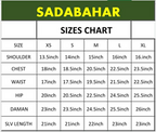 Sadabahar Stitched Printed Viscose 2PC Set Collection - 2025 (BLUE)
