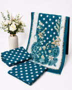 Polka & Drapes Unstitched Printed Lawn Collection - 2026 (D-03)