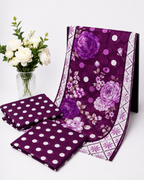 Polka & Drapes Unstitched Printed Lawn Collection - 2026 (D-04)