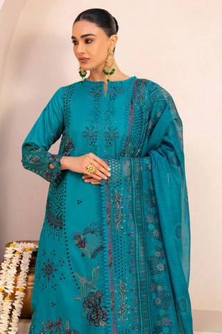 Amani by Marjjan | Unstitched Embroidered Viscose Winter Collection - 2025 MSV-03-A (ZINC)