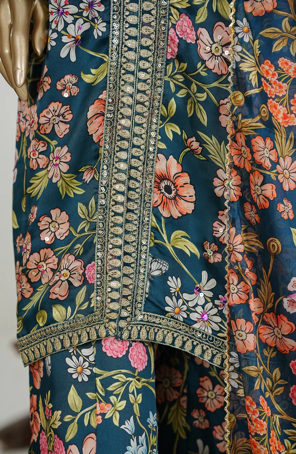 Noor by Amna Khadija | Stitched Embroidered Silk Collection - 2026 NAK26ES-01