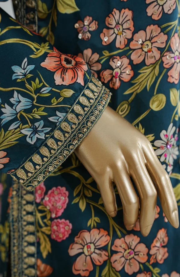 Noor by Amna Khadija | Stitched Embroidered Silk Collection - 2026 NAK26ES-01