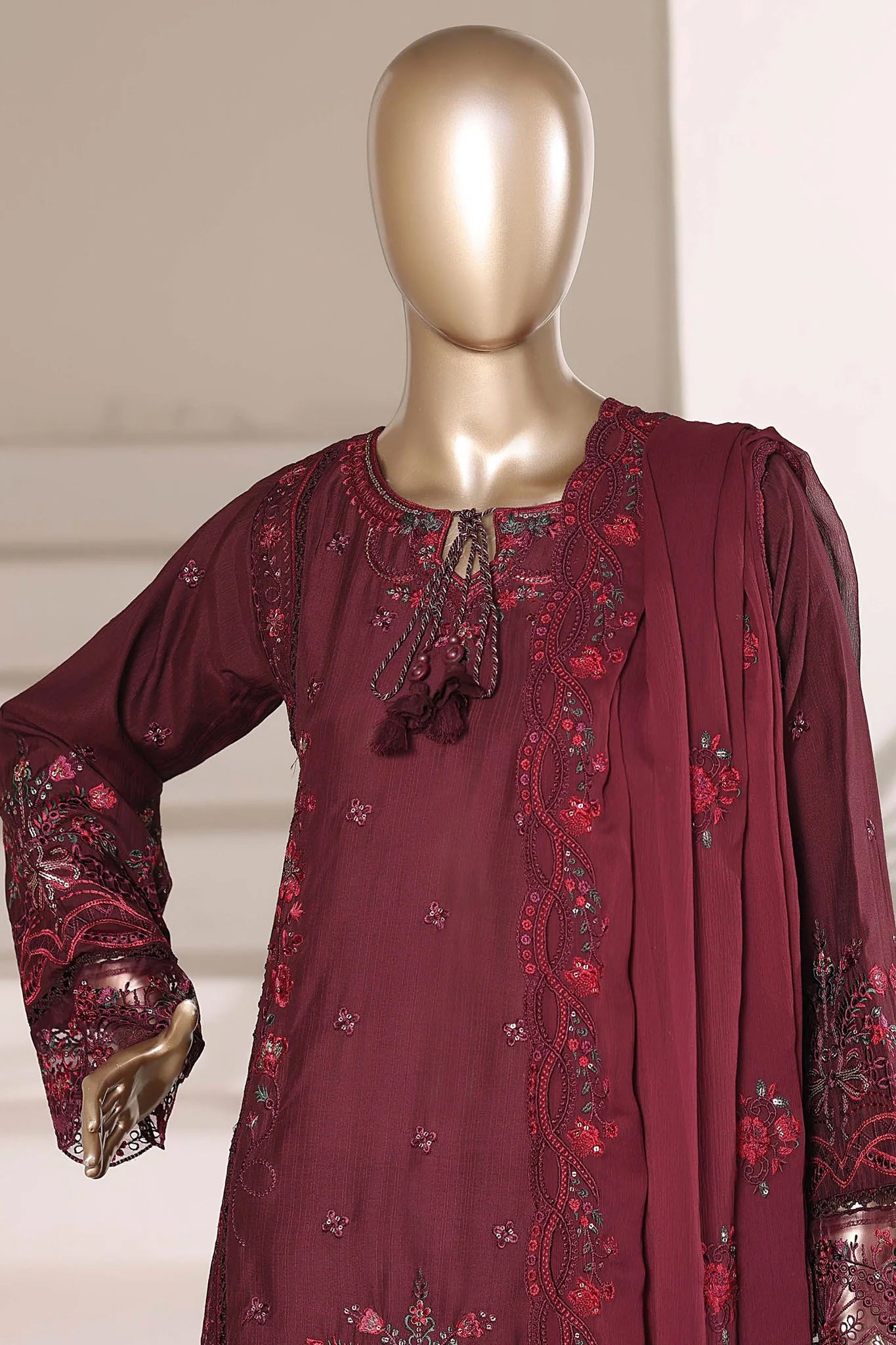 Sadabahar Stitched Luxury Embroidered Festive Vol-III Collection - 2026 (D-04)