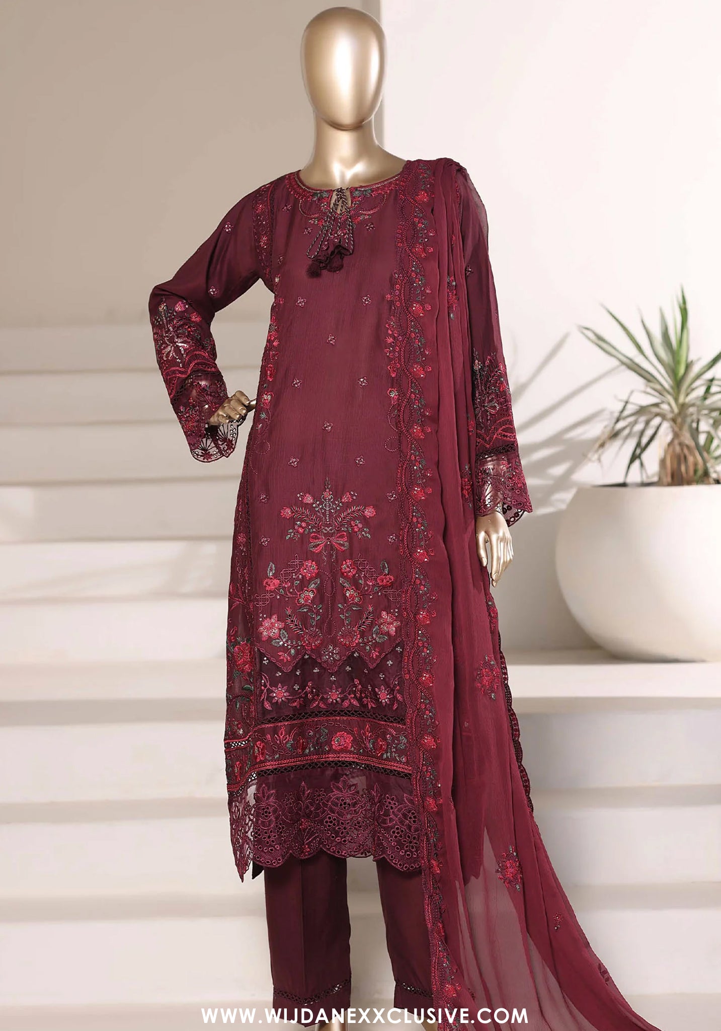 Sadabahar Stitched Luxury Embroidered Festive Vol-III Collection - 2026 (D-04)