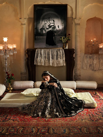 Pakeezah Unstitched Luxury Formals - 2025 by Mahnur PK-08 ZINIA