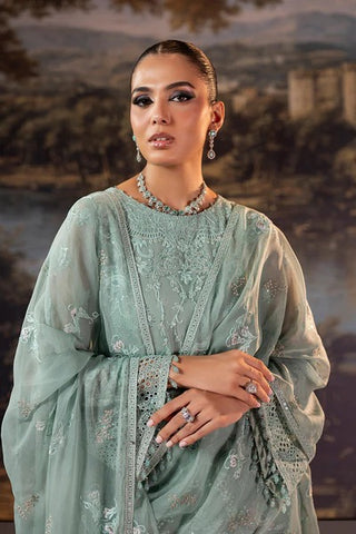 Riwayat Lamisah Unstitched Chiffon Collection - 2025 by Lavish (Mint Green)