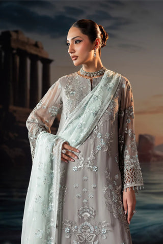 Riwayat Lamisah Unstitched Chiffon Collection - 2025 by Lavish (Taupe)