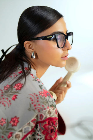 Joolie Prints Unstitched Cambric Collection - 2025 by Saira Rizwan (SILVER LINING)