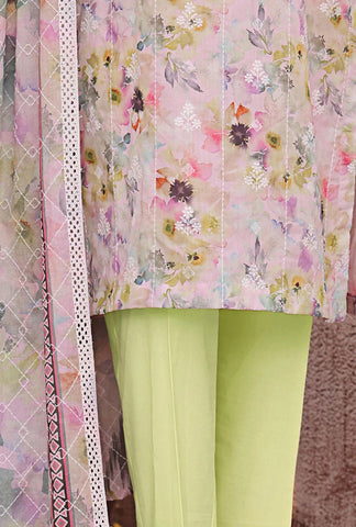 HZ Dhagakari Unstitched Embroidered Lawn Collection - 2025 DEC-596