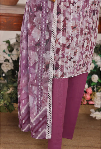 HZ Dhagakari Unstitched Embroidered Lawn Collection - 2025 DEC-600