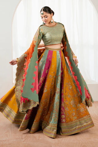 Baroque Unstitched Embroidered Raw Silk Collection UF-4036