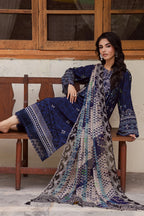 Nureh Unstitched Signature Printed Linen Collection - 2025 SP-167
