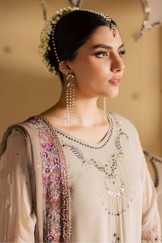 Nureh Mukeshkari Unstitched Embroidered Mukesh Chiffon Collection - 2025 MK-17