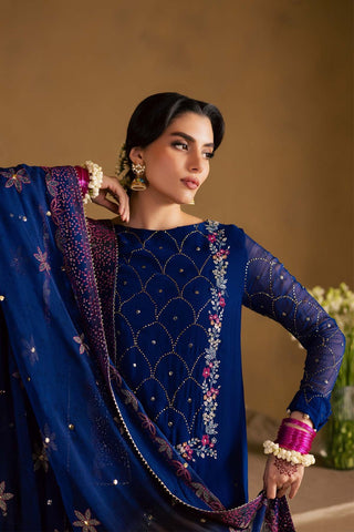 Nureh Mukeshkari Unstitched Embroidered Mukesh Chiffon Collection - 2025 MK-15