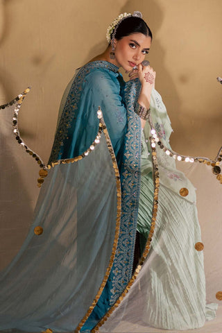 Nureh Mukeshkari Unstitched Embroidered Mukesh Chiffon Collection - 2025 MK-13