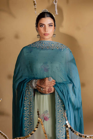 Nureh Mukeshkari Unstitched Embroidered Mukesh Chiffon Collection - 2025 MK-13