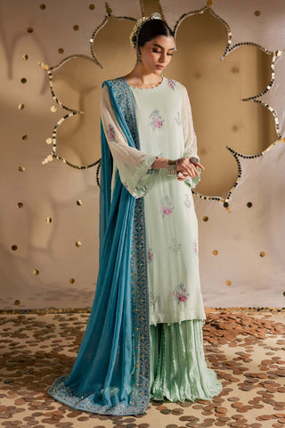 Nureh Mukeshkari Unstitched Embroidered Mukesh Chiffon Collection - 2025 MK-13