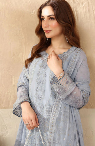Ramsha Sonehri Unstitched Embroidered Chiffon Collection - 2025 Vol-02 BB-208