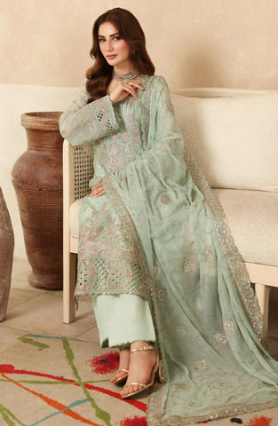 Ramsha Sonehri Unstitched Embroidered Chiffon Collection - 2025 Vol-02 BB-205