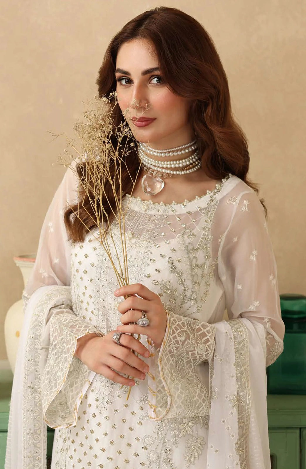Ramsha Sonehri Unstitched Embroidered Chiffon Collection - 2025 Vol-02 BB-203