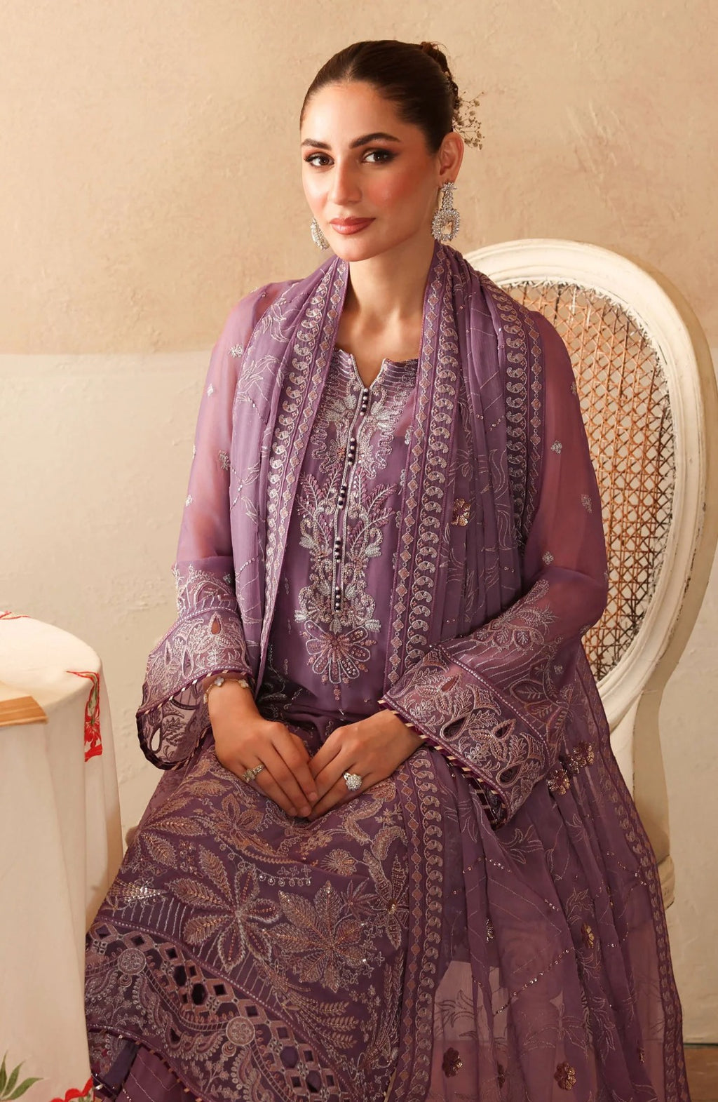 Ramsha Sonehri Unstitched Embroidered Chiffon Collection - 2025 Vol-02 BB-207