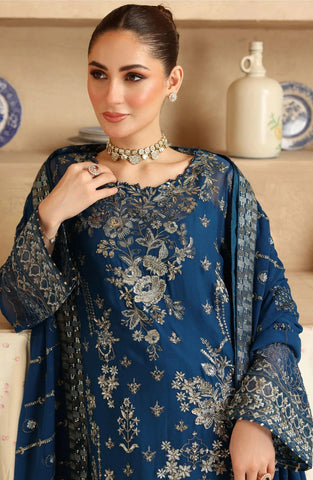 Ramsha Sonehri Unstitched Embroidered Chiffon Collection - 2025 Vol-02 BB-202