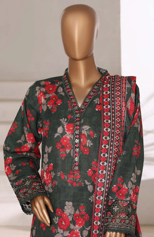 Sadabahar Malika Stitched Embroidered Khaddar Collection - 2025 (GREY)