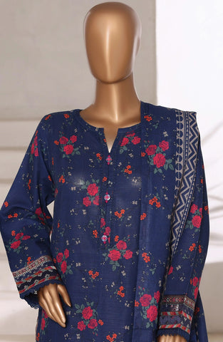 Sadabahar Malika Stitched Embroidered Khaddar Collection - 2025 (BLUE)