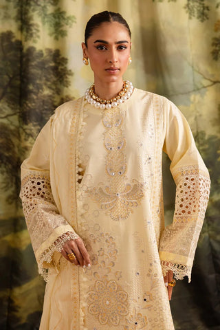 Marjjan Guzel Unstitched Embroidered Lawn Collection - 2025 SMC-203 (Yellow)