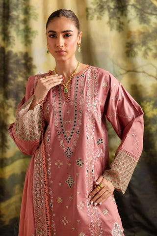 Marjjan Guzel Unstitched Embroidered Lawn Collection - 2025 SMC-207 (Pink)