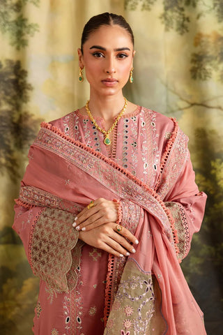Marjjan Guzel Unstitched Embroidered Lawn Collection - 2025 SMC-207 (Pink)
