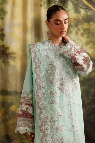 Marjjan Guzel Unstitched Embroidered Lawn Collection - 2025 SMC-208 (Ferozi)