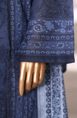 Sadabahar Printed Stitched Khaddar 3PC Collection - 2025 (BLUE D-05)