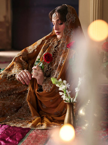 Pakeezah Unstitched Luxury Formals - 2025 by Mahnur PK-03 GULEBAHAR