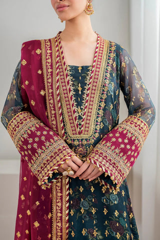 Baroque 3PC Unstitched Embroidered Chiffon Collection UF-689