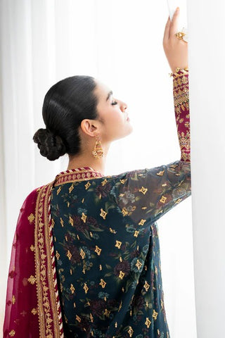 Baroque 3PC Unstitched Embroidered Chiffon Collection UF-689