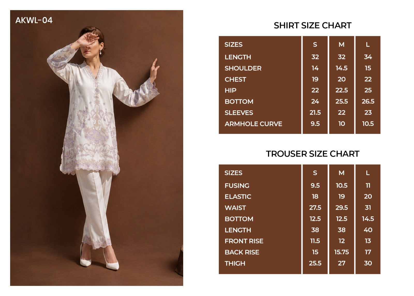 White Luxe by Amna Khadija | Stitched 2pc Embroidered Cotton Collection - 2026 (D-04)