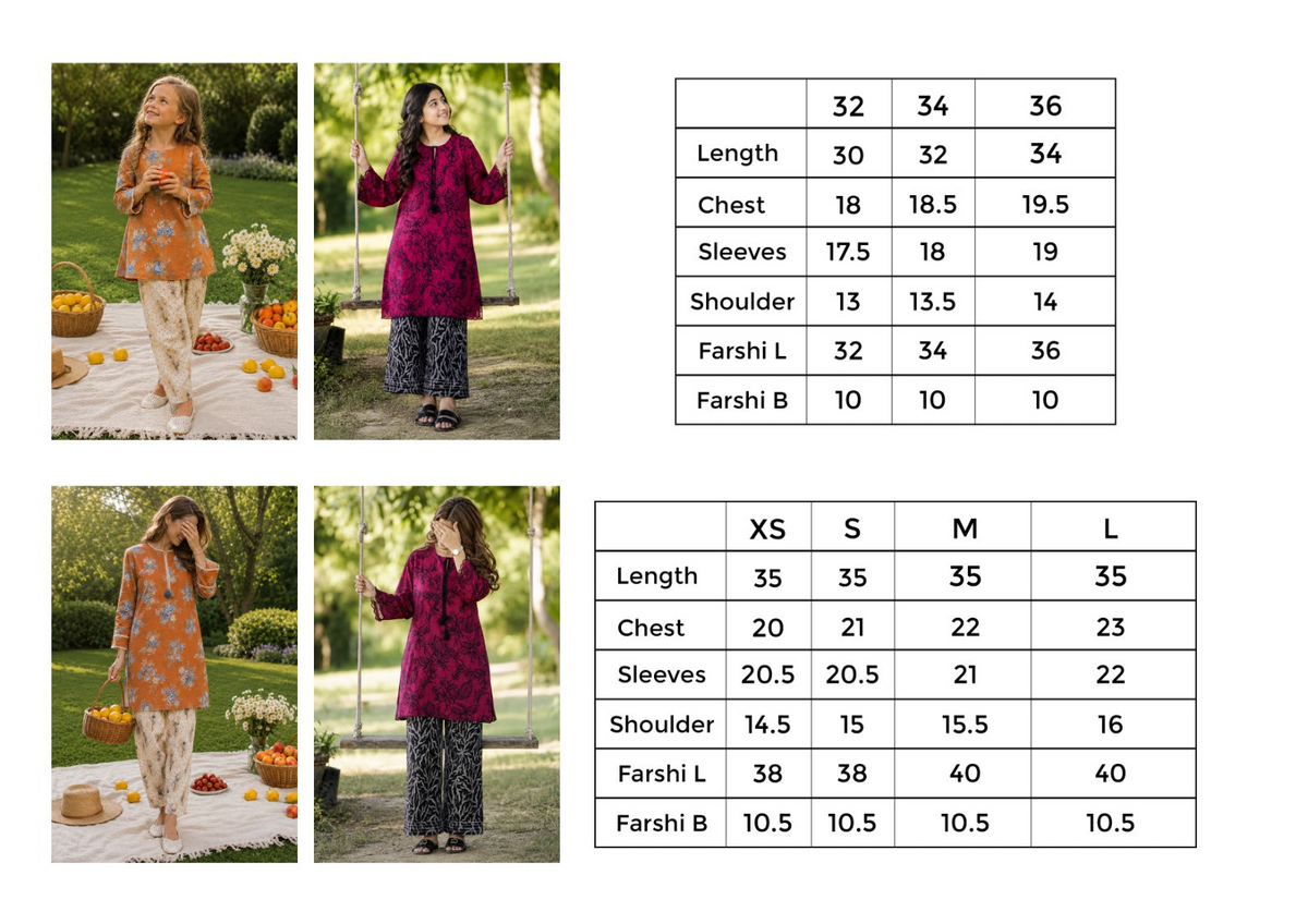 Parchhai by Amna Khadija | Pret Mom & Me 2pc Printed Collection'26 (D-1A)