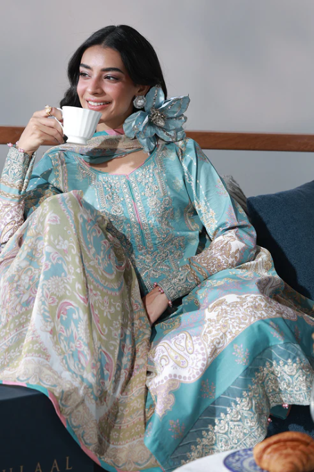 Gulaal Unstitched Printed Embroidered Lawn Vol-I Collection - 2026 (EIDRA)