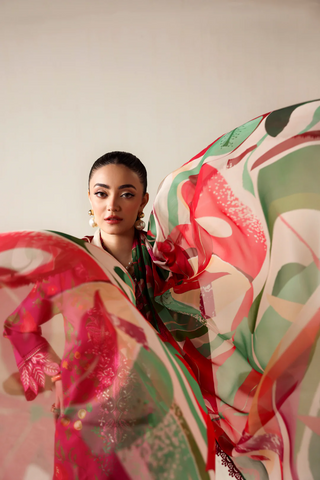 Zyrah by Naqsh | Unstitched Fall Winter Collection - 2025 SHOCKING PINK - 00178