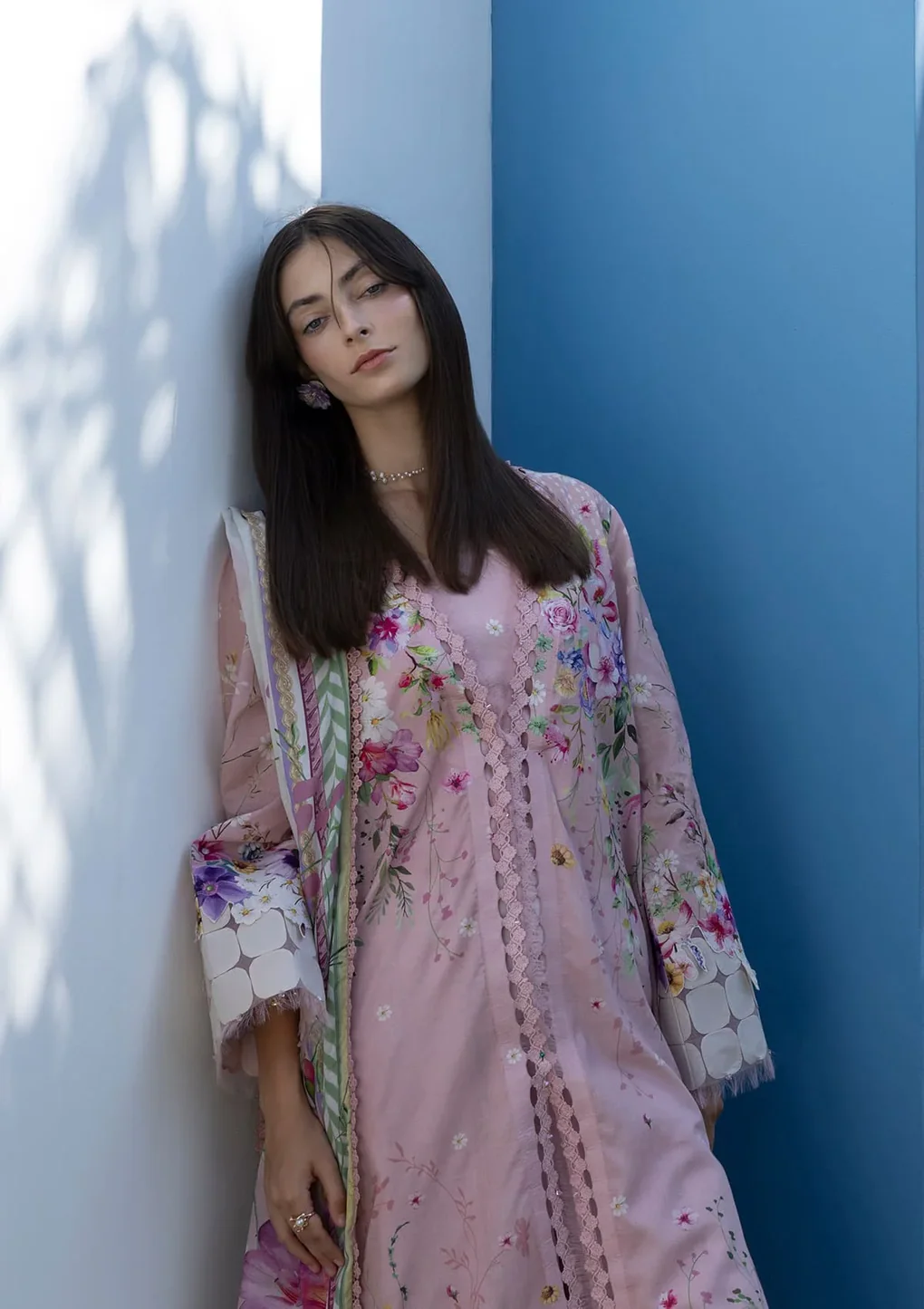 Santorini by Elaf | Unstitched Printed Lawn Collection - 2026 EPN-02 ANGEL
