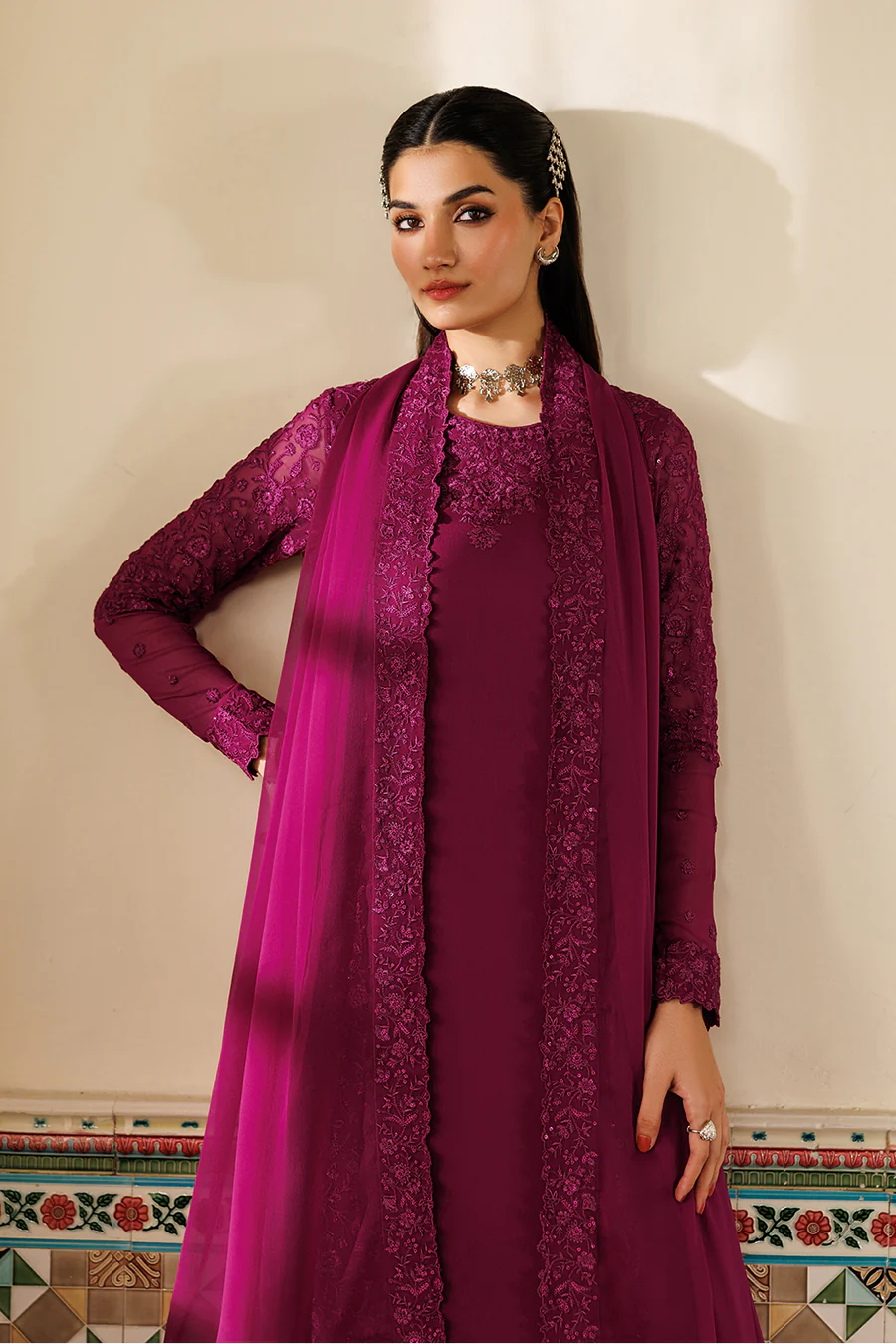 Iznik Unstitched Embroidered Chiffon Semi-Formals Collection - 2026 CC-93