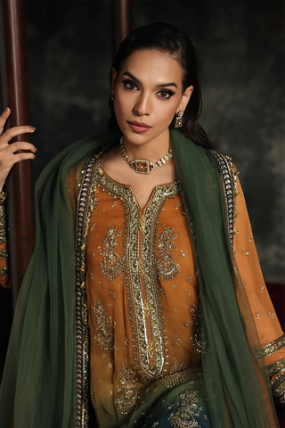 Aura by Charizma | Unstitched Luxury Chiffon Vol-01 Collection - 2026 CA26-02