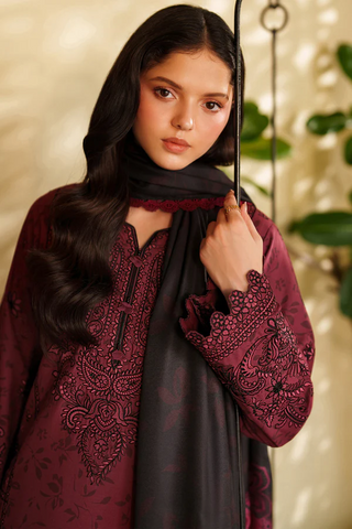 Meline by Farasha | Unstitched Premium Viscose Collection - 2025 (SABLE BLOOM)