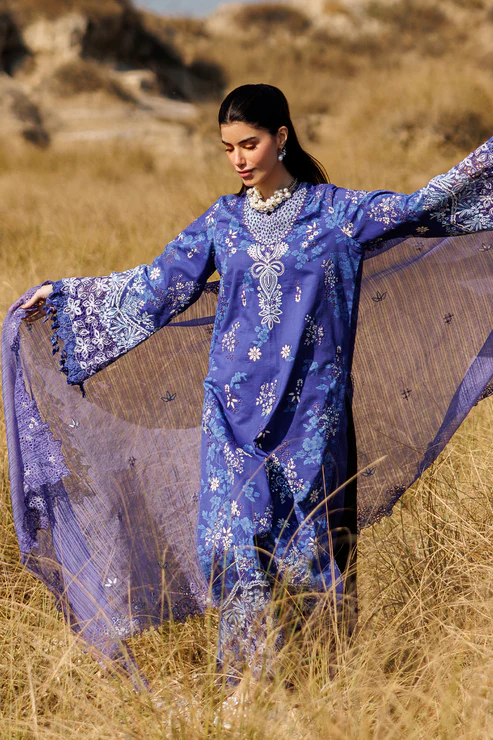 Sunlit Groove by Emaan Adeel | Unstitched Luxury Lawn Collection - 2026 (PETAL PULSE)