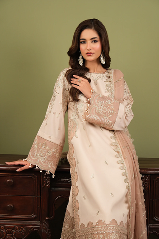 Alizeh Unstitched Luxe Raw Silk Vol-II Collection - 2026 AF-RS-10-Castor