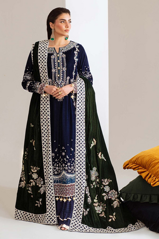 Maya by Nurèh | Unstitched Embroidered & Embellished Velvet Collection - 2025 NW-109