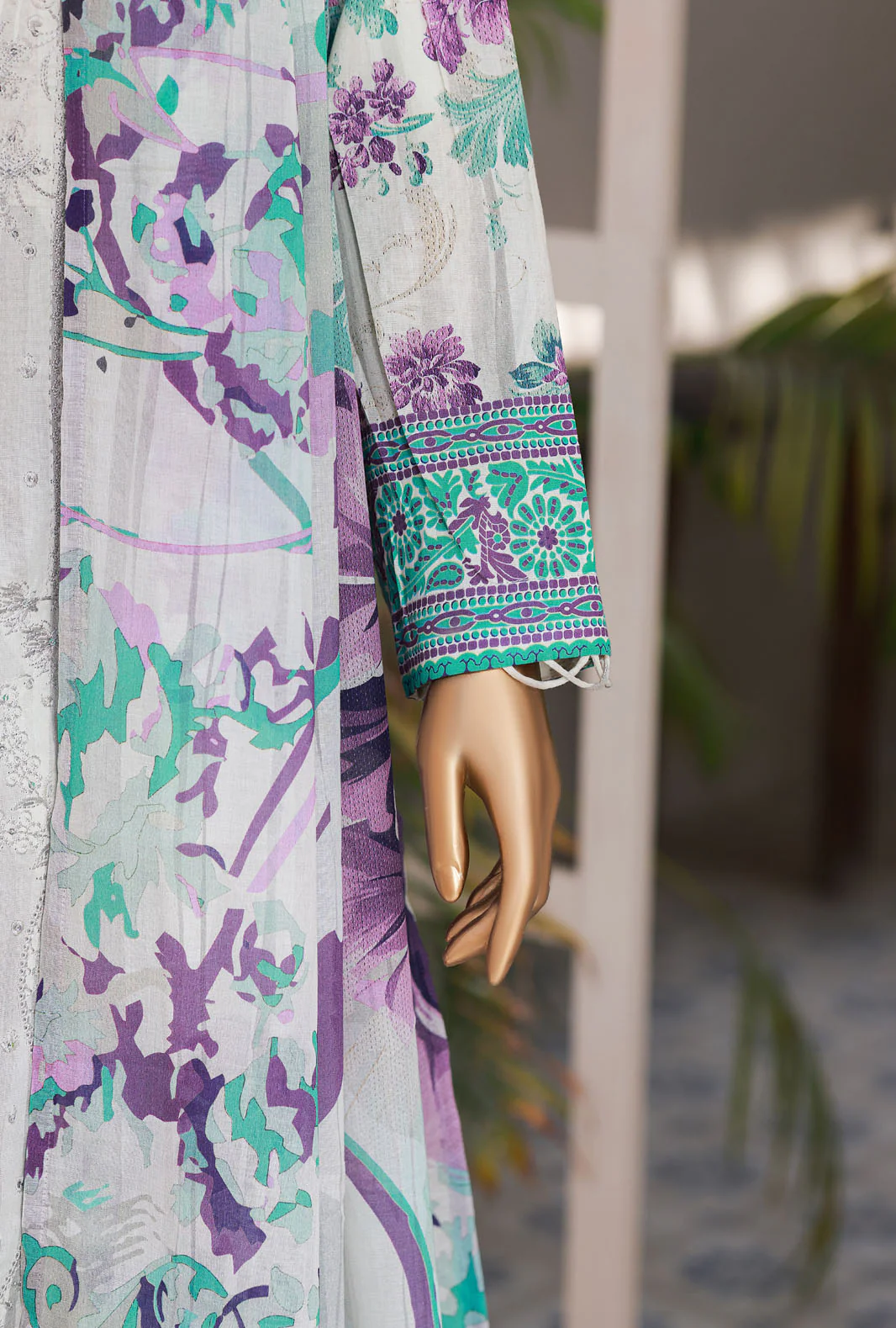 Elegant by HZ Textile | Unstitched Embroidered Lawn Collection - 2026 EC-1019