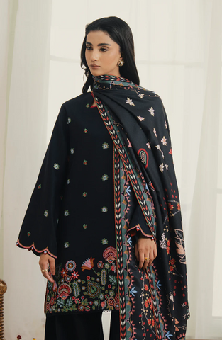 Serán Unstitched Embroidered Winter Collection - 2025 (NYTHEA)